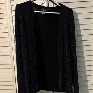 Alex Evenings Black Sparkle Cardigan